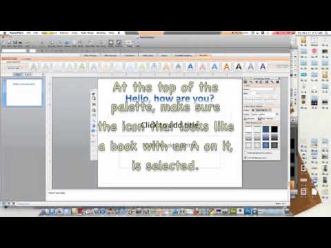 word art powerpoint for mac